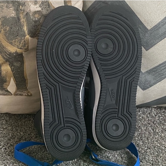 NIKE AIR FORCE ONE MID CASUAL ATHLETIC GRAY BLUE GREEN SNEAKERS MENS SHOES - Picture 8 of 9